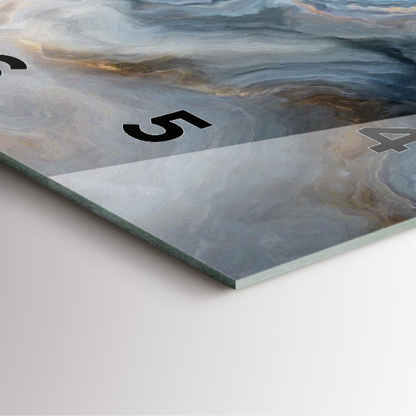 Szögletes fali üvegóra Márvány minta