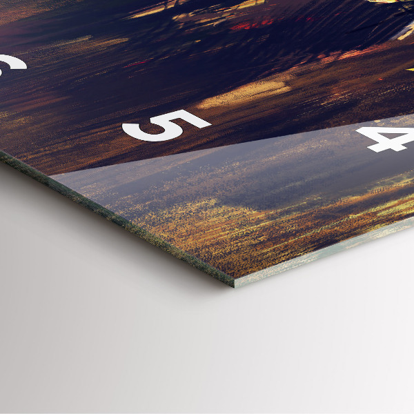 Szögletes fali üvegóra Impresszionizmus a művészeti piactéren