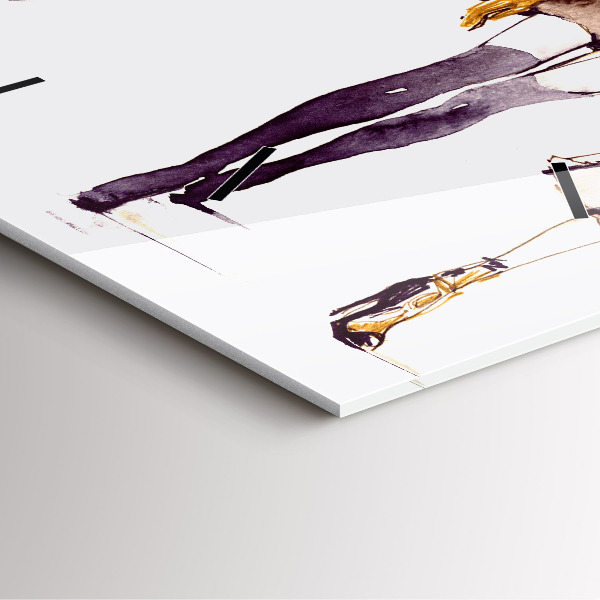 Szögletes fali üvegóra Nő és férfi