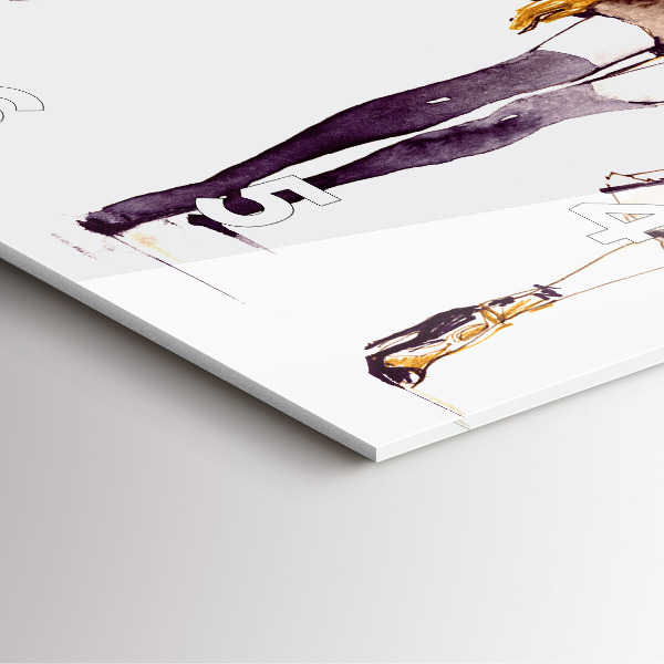 Szögletes fali üvegóra Nő és férfi