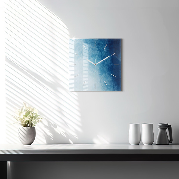 Szögletes fali üvegóra Absztrakciós víz