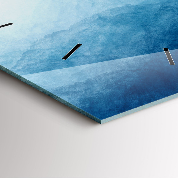 Szögletes fali üvegóra Absztrakciós víz