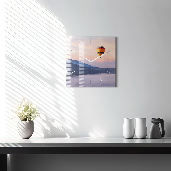 Szögletes fali üvegóra Gyönyörű táj