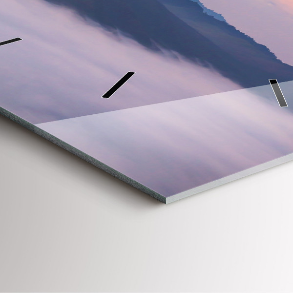 Szögletes fali üvegóra Gyönyörű táj