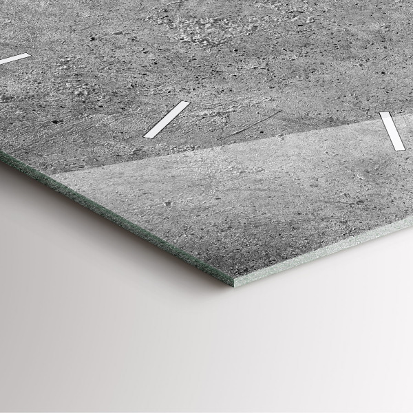 Szögletes fali üvegóra Ipari fal