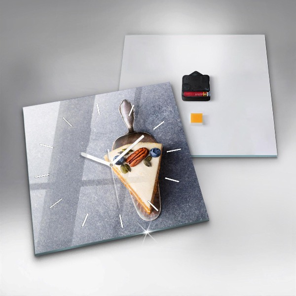 Szögletes fali üvegóra Egy szelet tortát