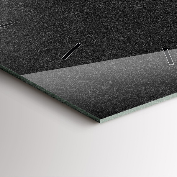 Szögletes fali üvegóra Sötét szikla