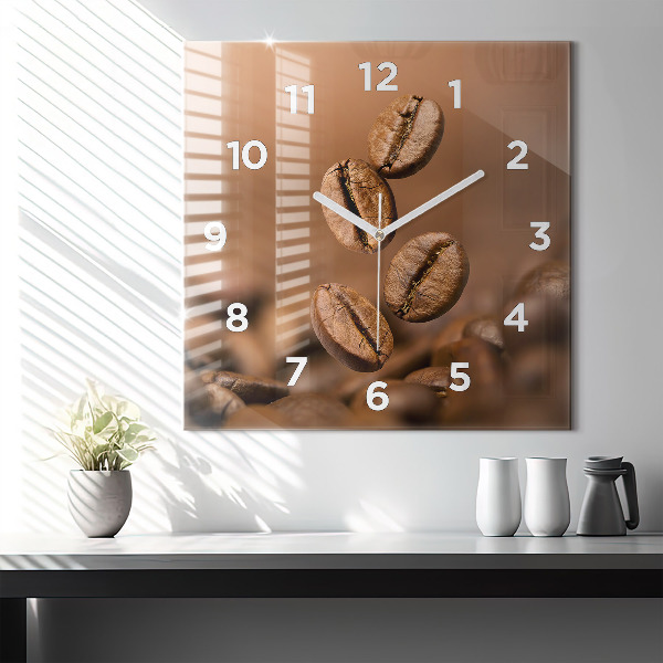 Szögletes fali üvegóra Absztrakt színek