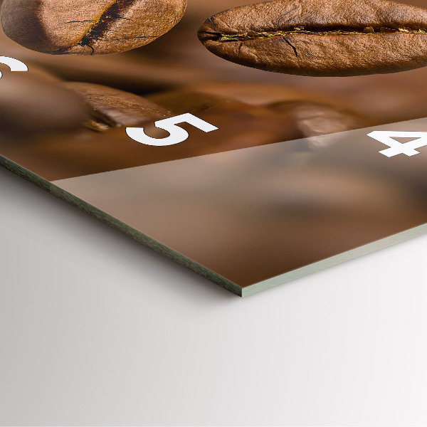 Szögletes fali üvegóra Absztrakt színek