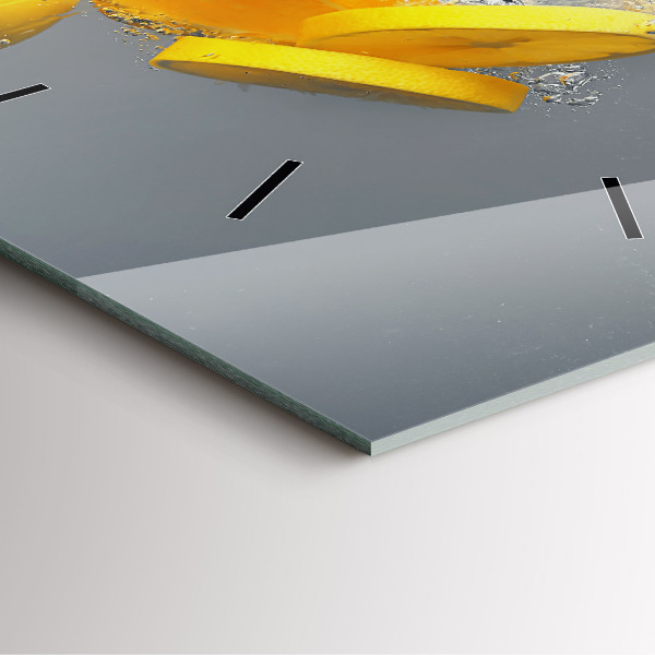 Szögletes fali üvegóra Citrus vízben