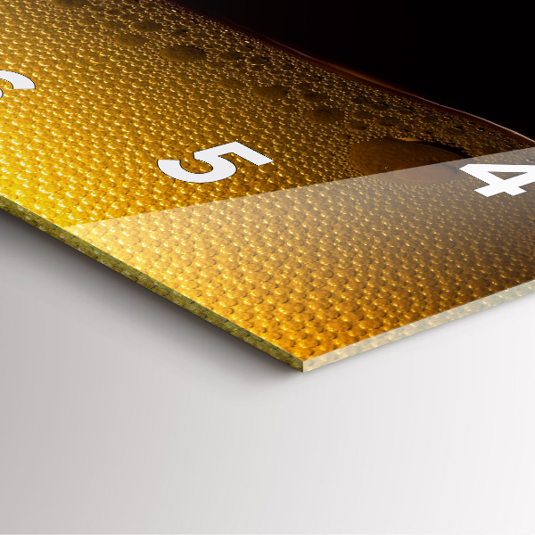 Szögletes fali üvegóra Narancslé