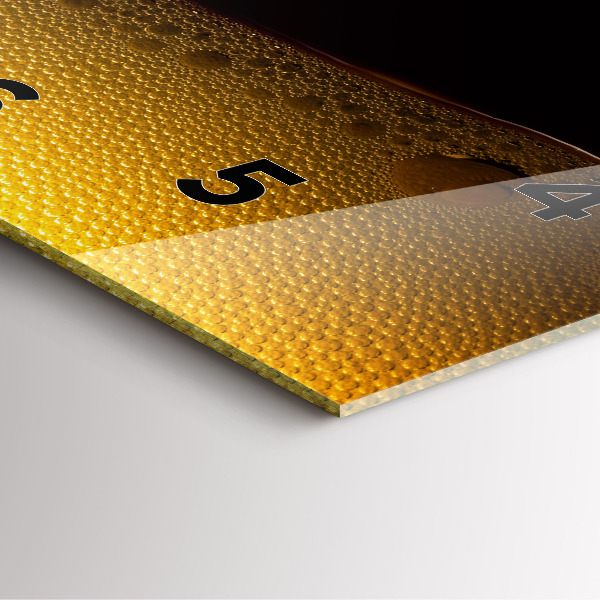 Szögletes fali üvegóra Narancslé