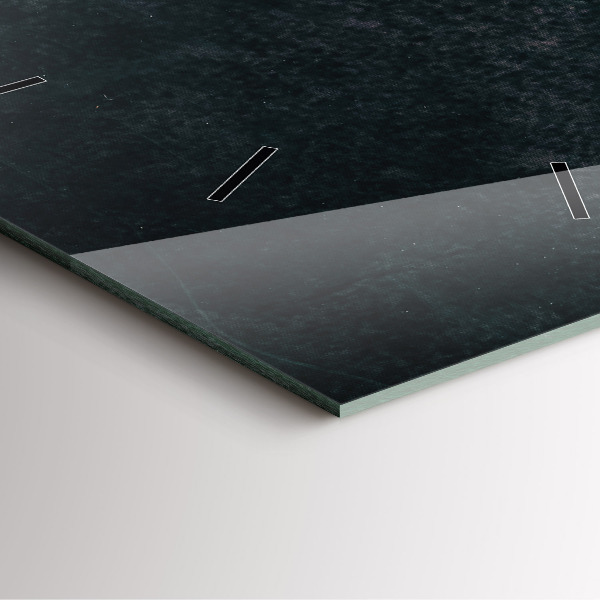 Szögletes fali üvegóra Kávébab