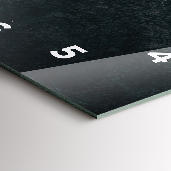 Szögletes fali üvegóra Kávébab