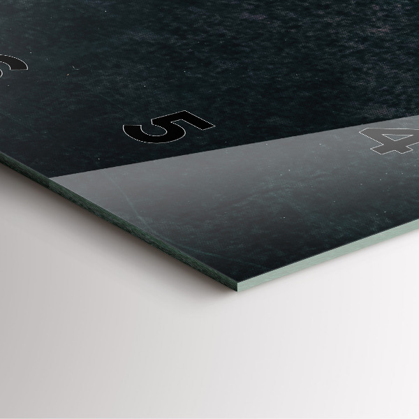 Szögletes fali üvegóra Kávébab