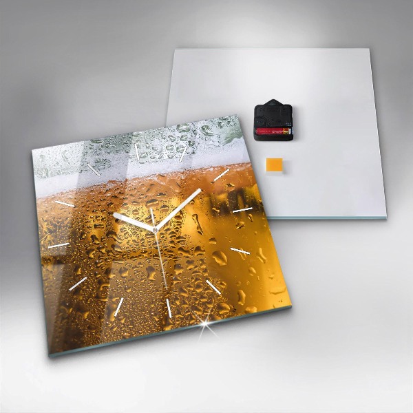 Szögletes fali üvegóra Egy korsó sört