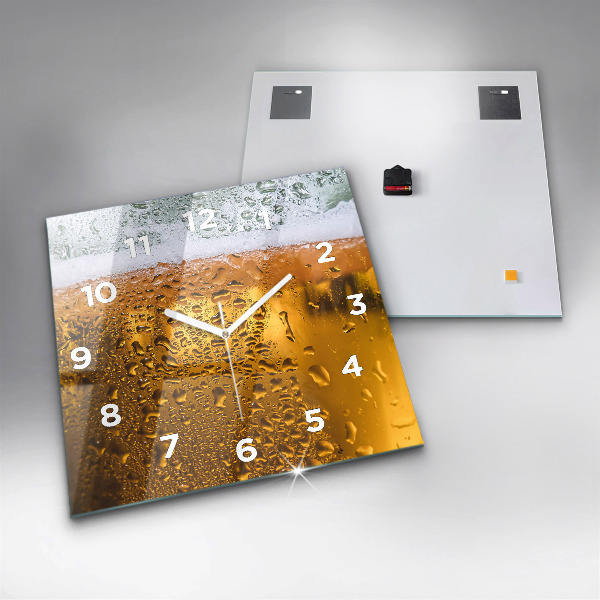 Szögletes fali üvegóra Egy korsó sört