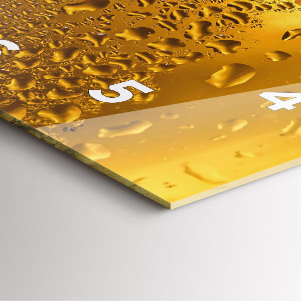 Szögletes fali üvegóra Egy korsó sört