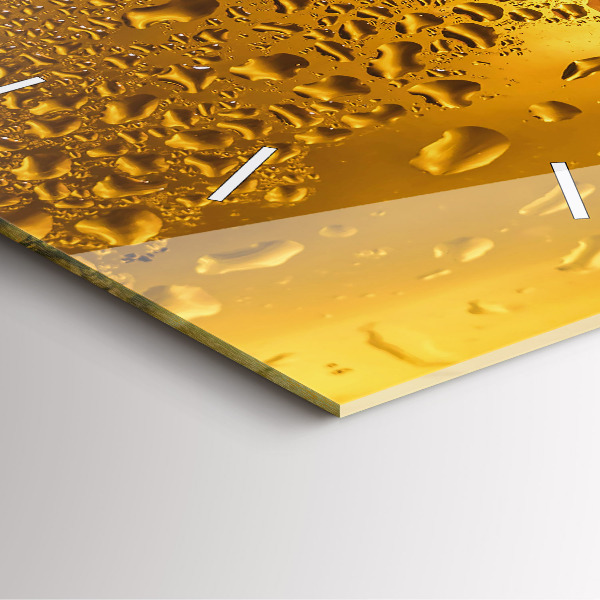 Szögletes fali üvegóra Egy korsó sört