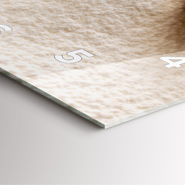 Szögletes fali üvegóra Liszt és kalászok