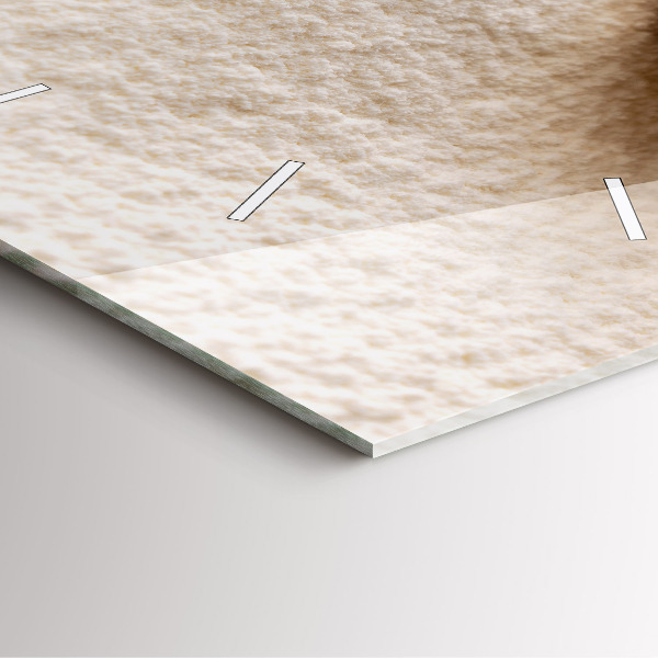 Szögletes fali üvegóra Liszt és kalászok