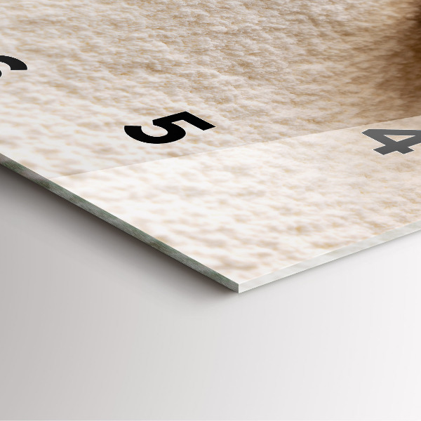 Szögletes fali üvegóra Liszt és kalászok