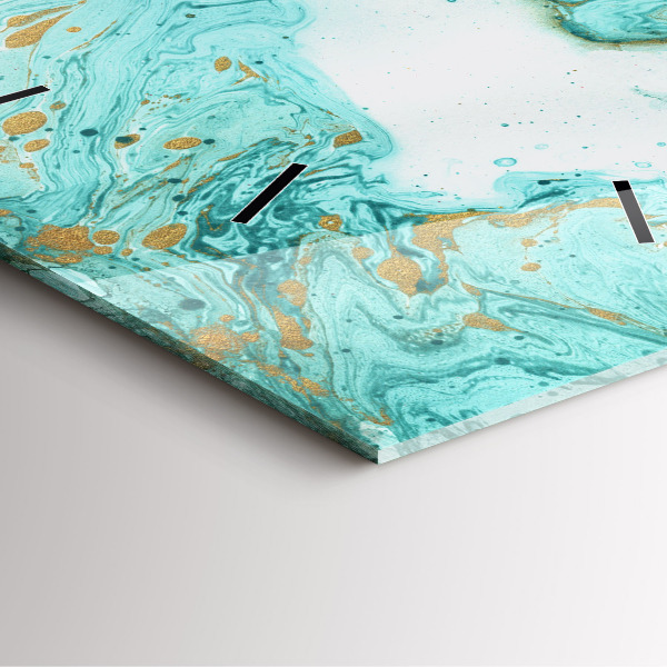 Szögletes fali üvegóra Márvány textúra