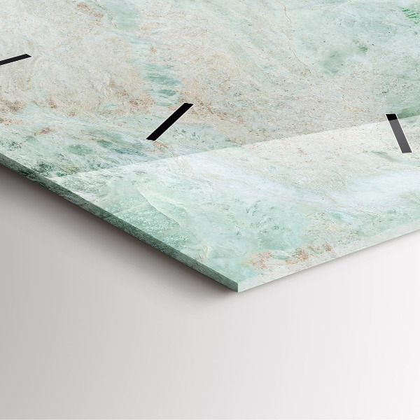 Szögletes fali üvegóra Márvány kő textúra