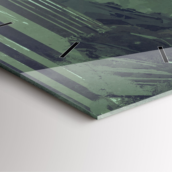 Szögletes fali üvegóra Szamuráj az erdőben