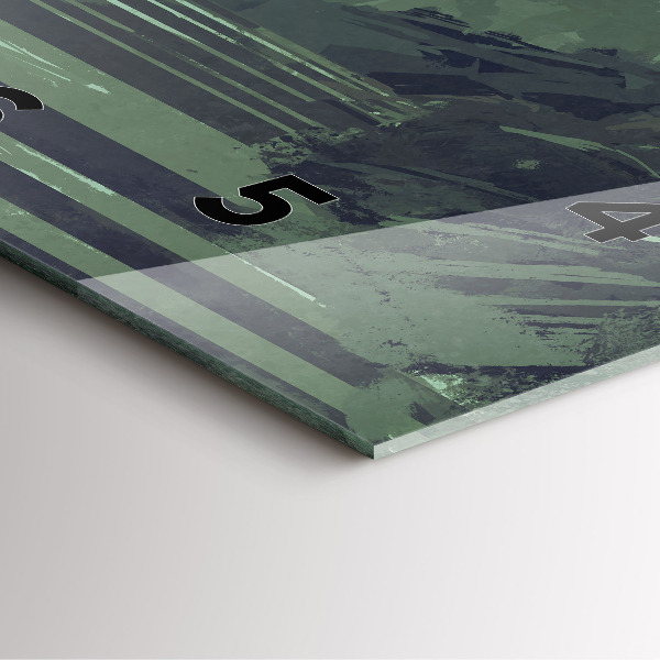 Szögletes fali üvegóra Szamuráj az erdőben