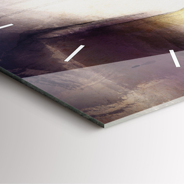 Szögletes fali üvegóra Egy nő absztrakt portréja