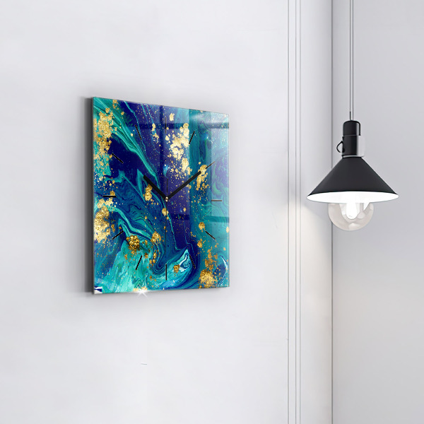 Szögletes fali üvegóra Modern absztrakció