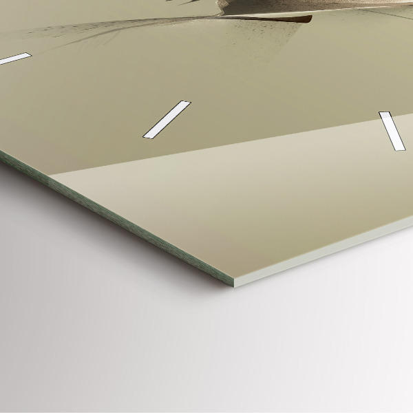 Szögletes fali üvegóra Grafikus jávorszarvas