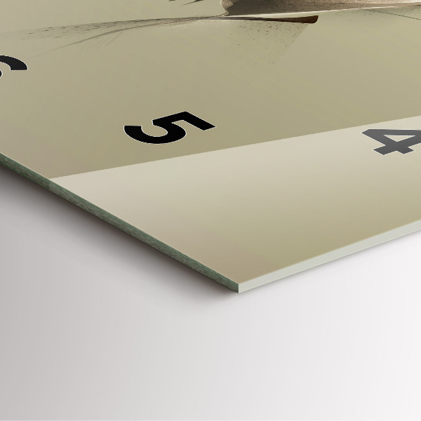 Szögletes fali üvegóra Grafikus jávorszarvas