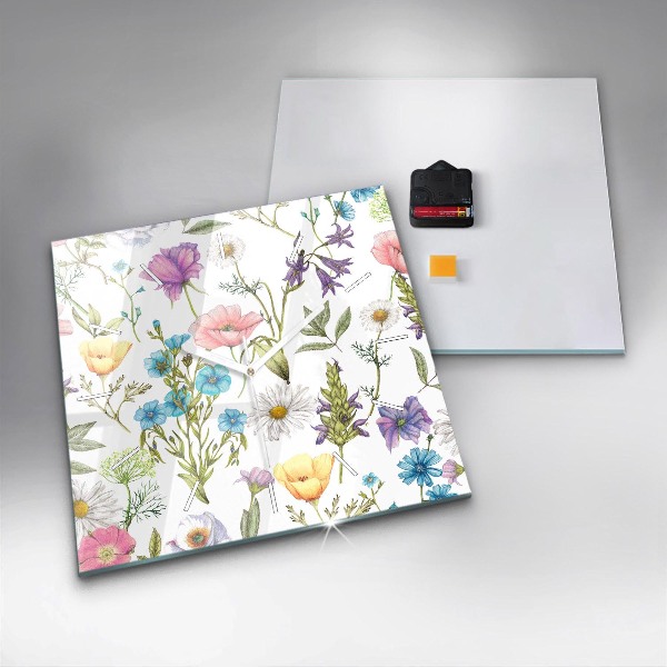 Szögletes fali üvegóra Virágkötészeti