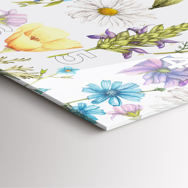 Szögletes fali üvegóra Virágkötészeti