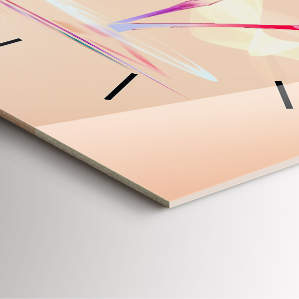 Szögletes fali üvegóra Flamingo illusztráció