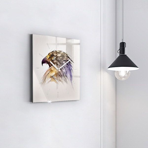 Szögletes fali üvegóra Ragadozó madara