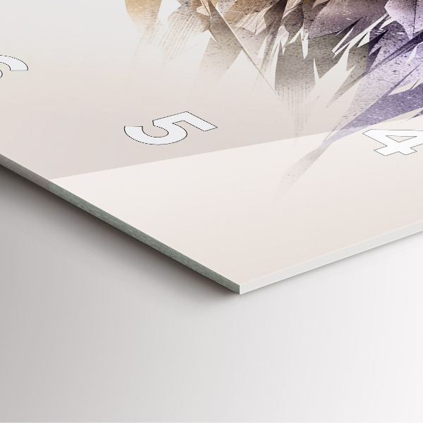 Szögletes fali üvegóra Ragadozó madara