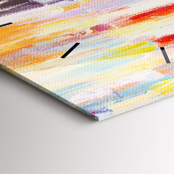 Szögletes fali üvegóra Pár az esőben