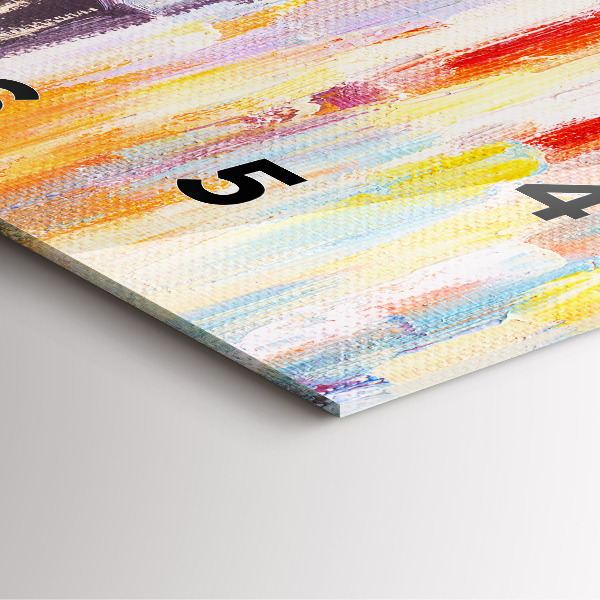 Szögletes fali üvegóra Pár az esőben