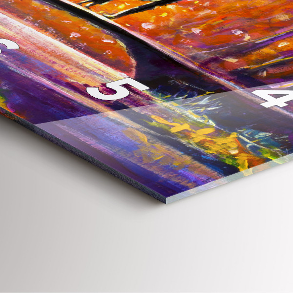 Szögletes fali üvegóra Pár az erdőben