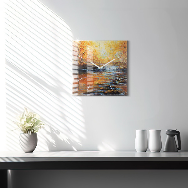 Szögletes fali üvegóra Művészi művészet