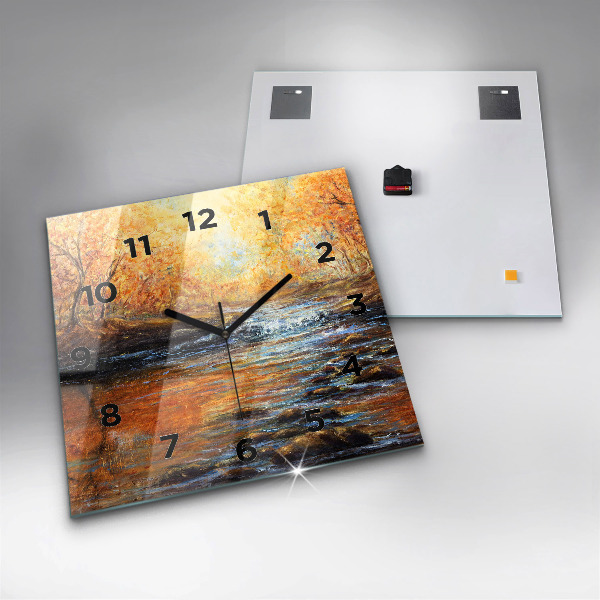 Szögletes fali üvegóra Művészi művészet