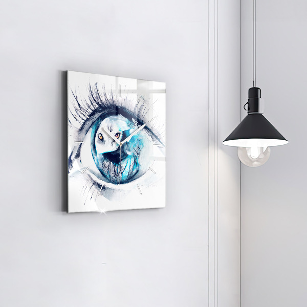 Szögletes fali üvegóra Wolf Eye Illusztráció