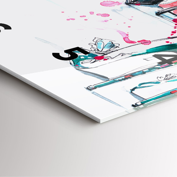 Szögletes fali üvegóra A nőiesség eleme