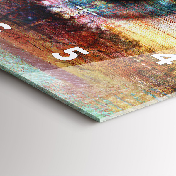 Szögletes fali üvegóra Street Art Eye