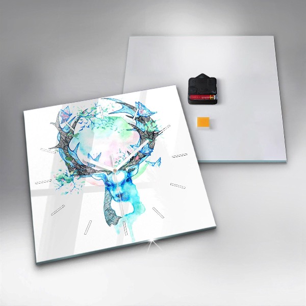 Szögletes fali üvegóra Szarvas illusztráció