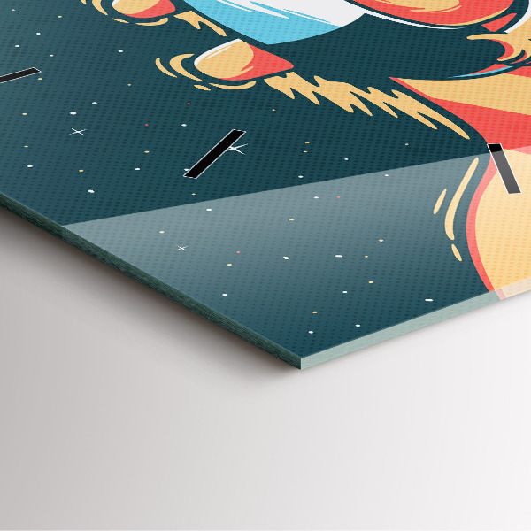 Szögletes fali üvegóra A gyerekek képzelete