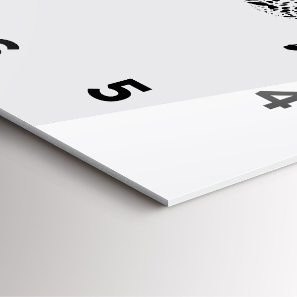 Szögletes fali üvegóra Sziluettje egy párduc